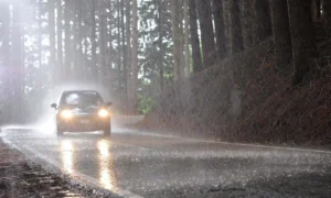 Car Driving Rain
